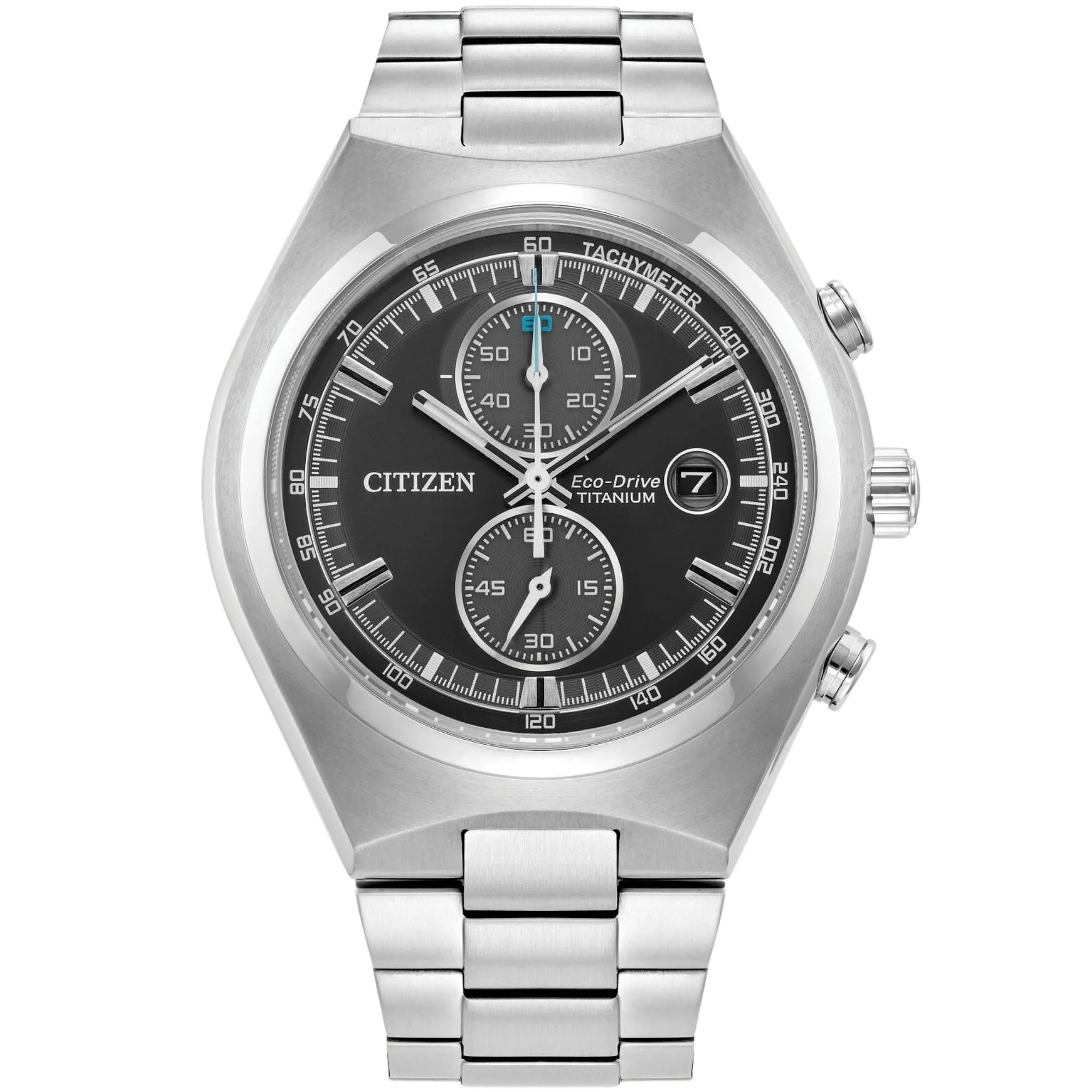 Relógio Citizen Brycen Eco-Drive Super Titânio Preto CA7090-52E