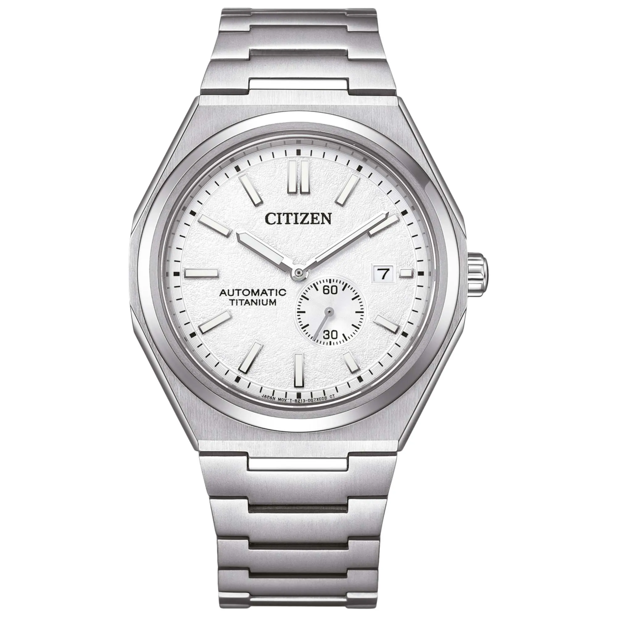 Relógio Citizen Small Seconds Automático Titânio Branco NJ0180-80A