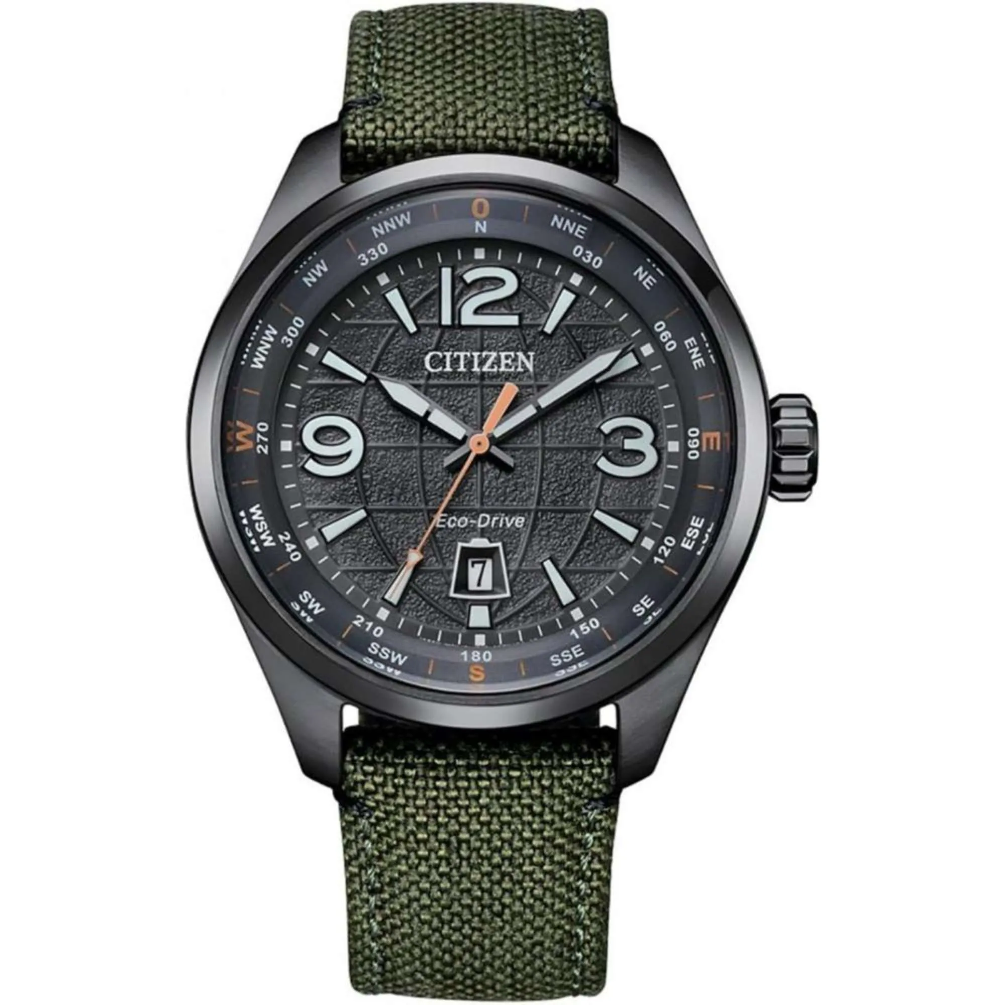 Relógio Citizen Urban Of Pilot Traveler Eco Drive Preto AW1837-11H
