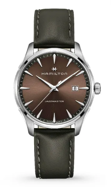 Relógio Hamilton Jazzmaster Quartzo Marrom H32451801