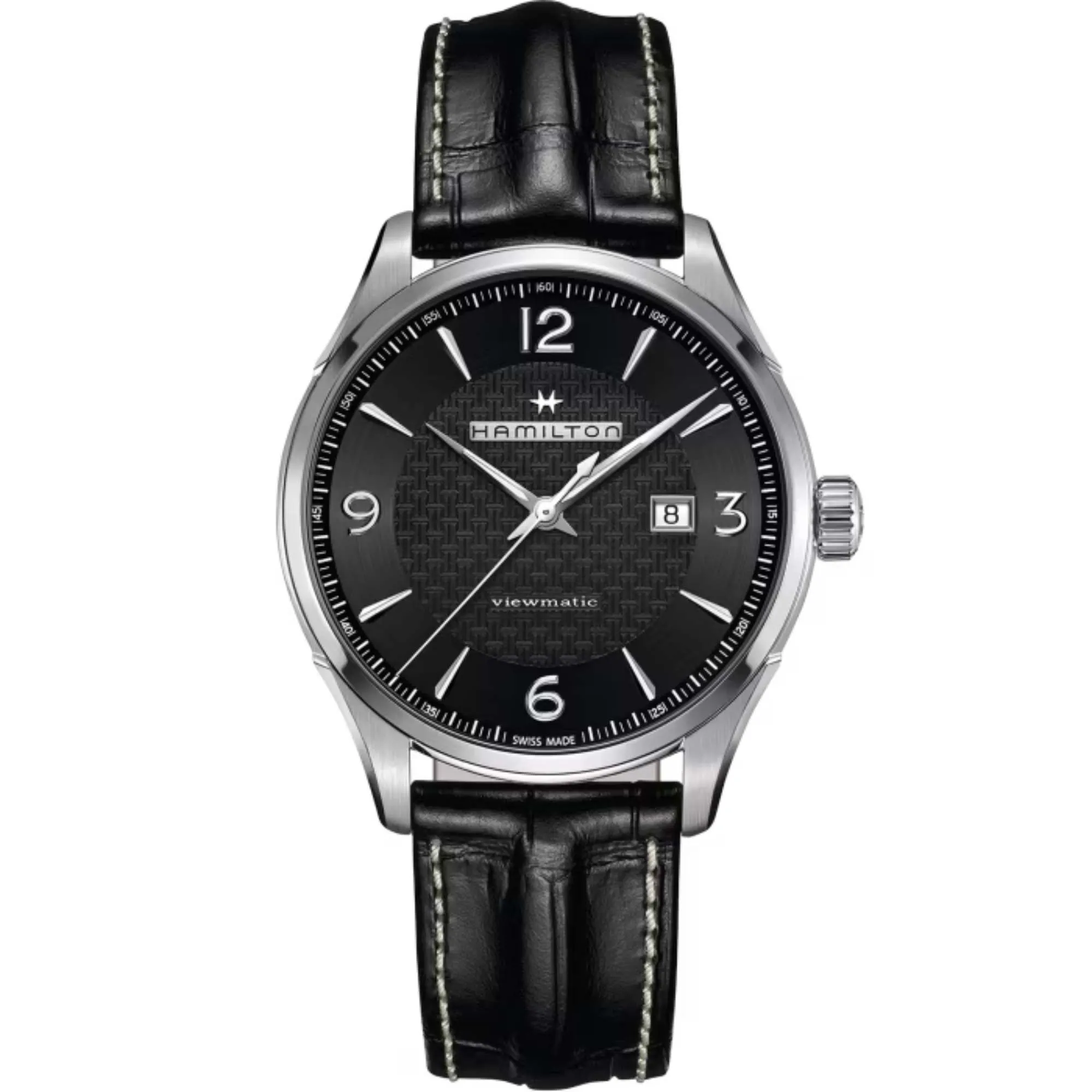 Relógio Hamilton Jazzmaster Viewmatic Automático Preto H32755731