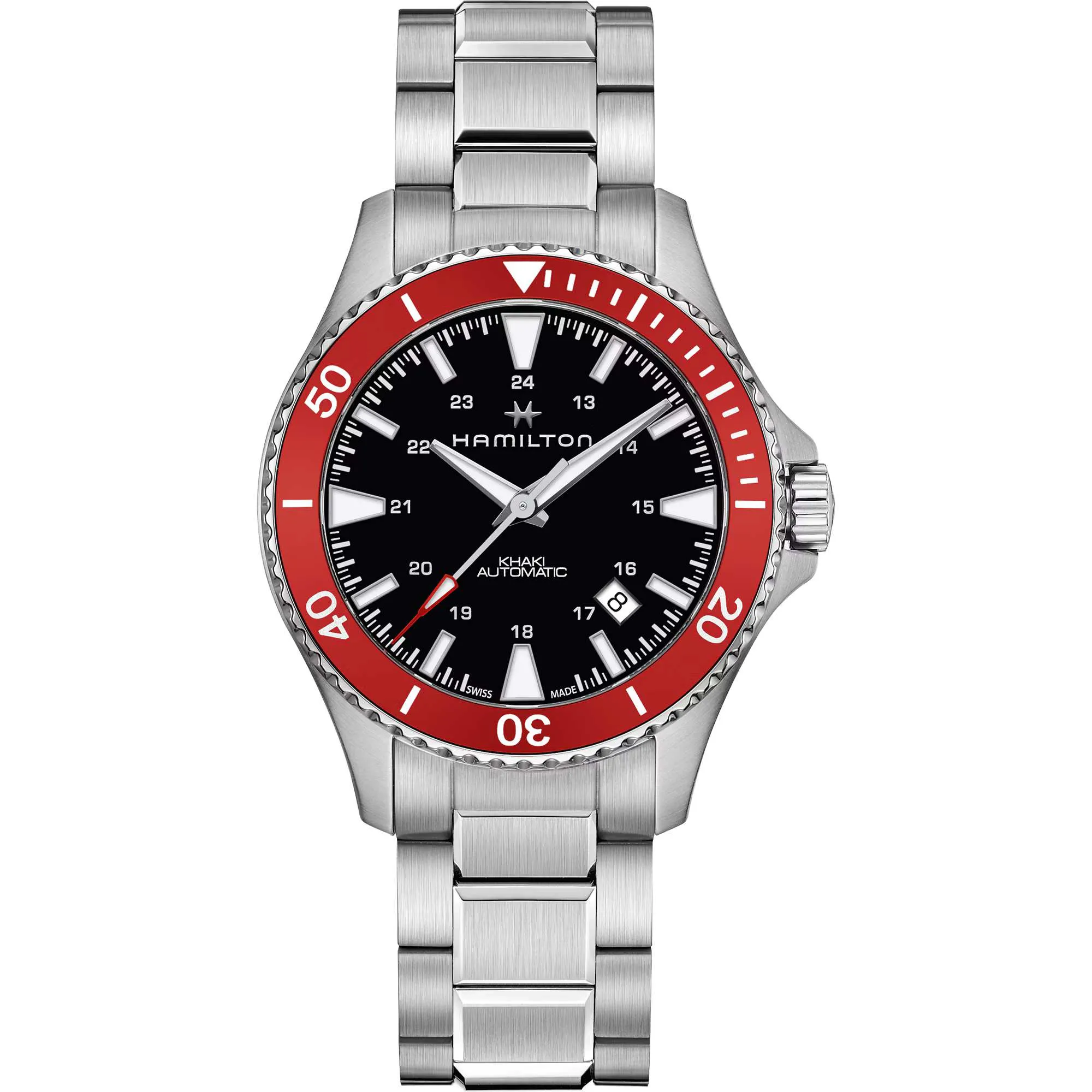 Relógio Hamilton Khaki Navy Scuba Automático Preto H82405130