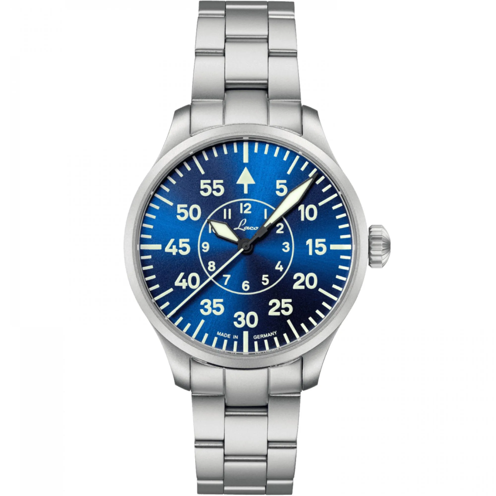 Relógio Laco Pilot Basic Aachen Blaue Stunde 39 Automático Azul 862103.MB