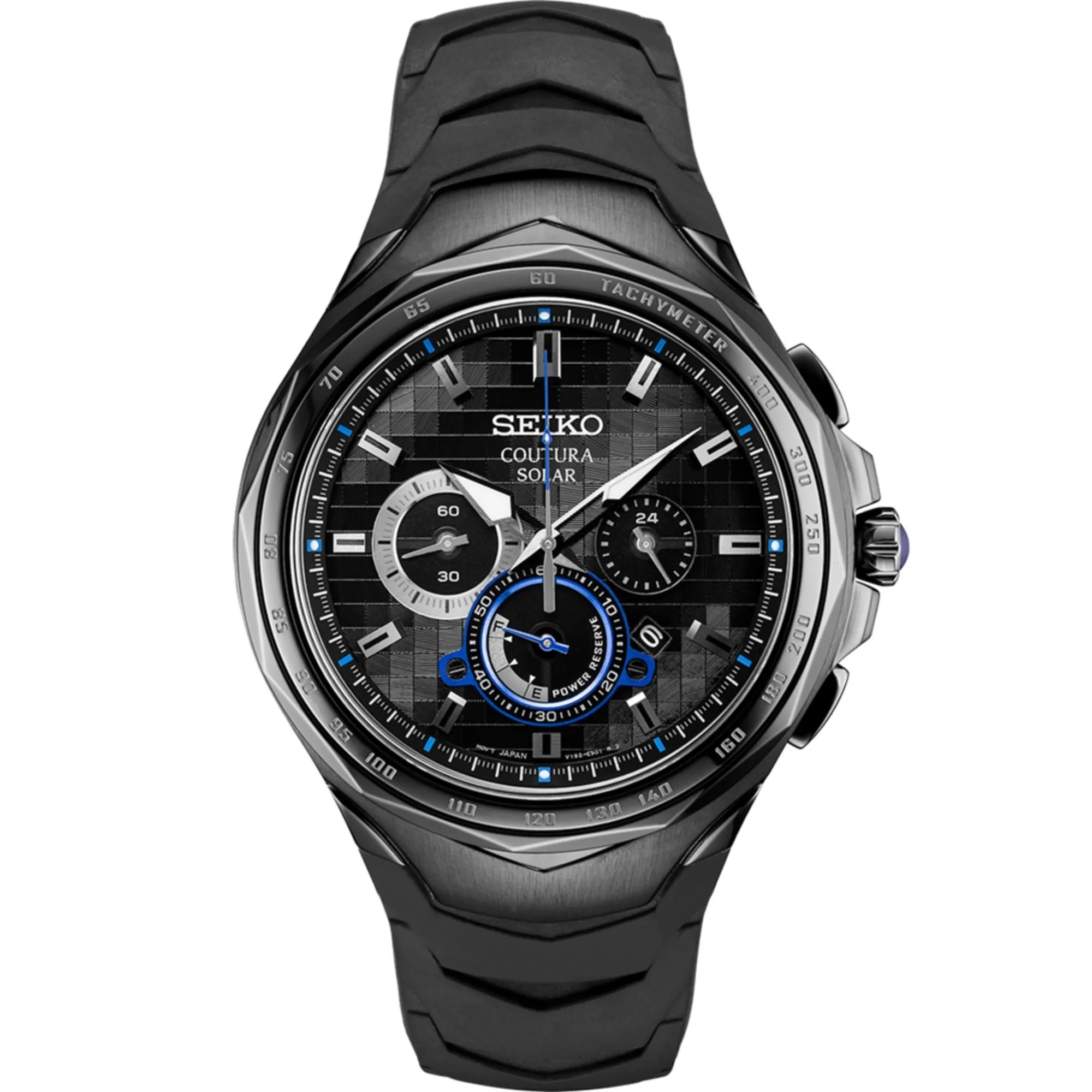 Relógio Seiko Coutura Powered Chrono Solar Preto SSC745