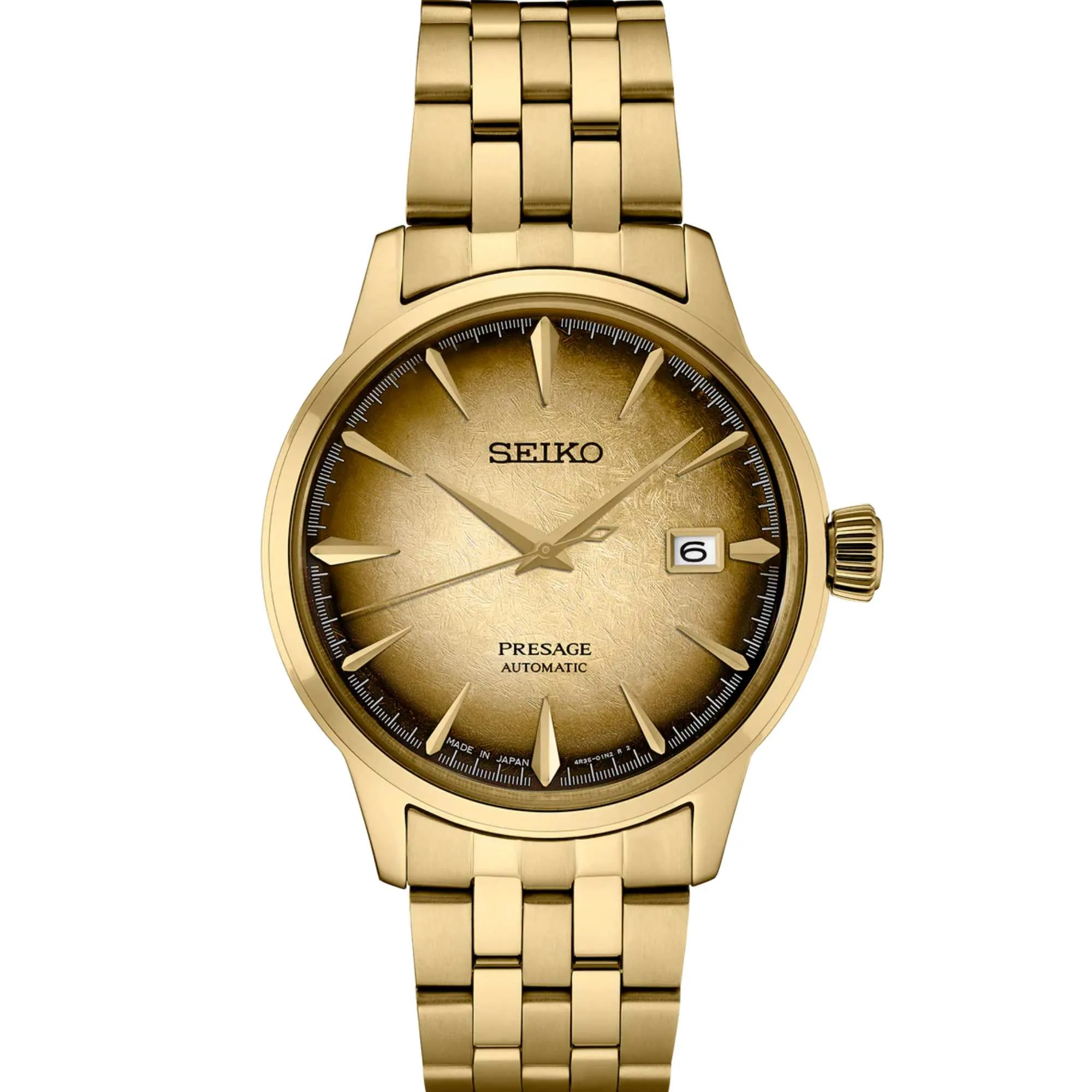 Relógio Seiko Presage Cocktail Time Automático Dourado SRPK48