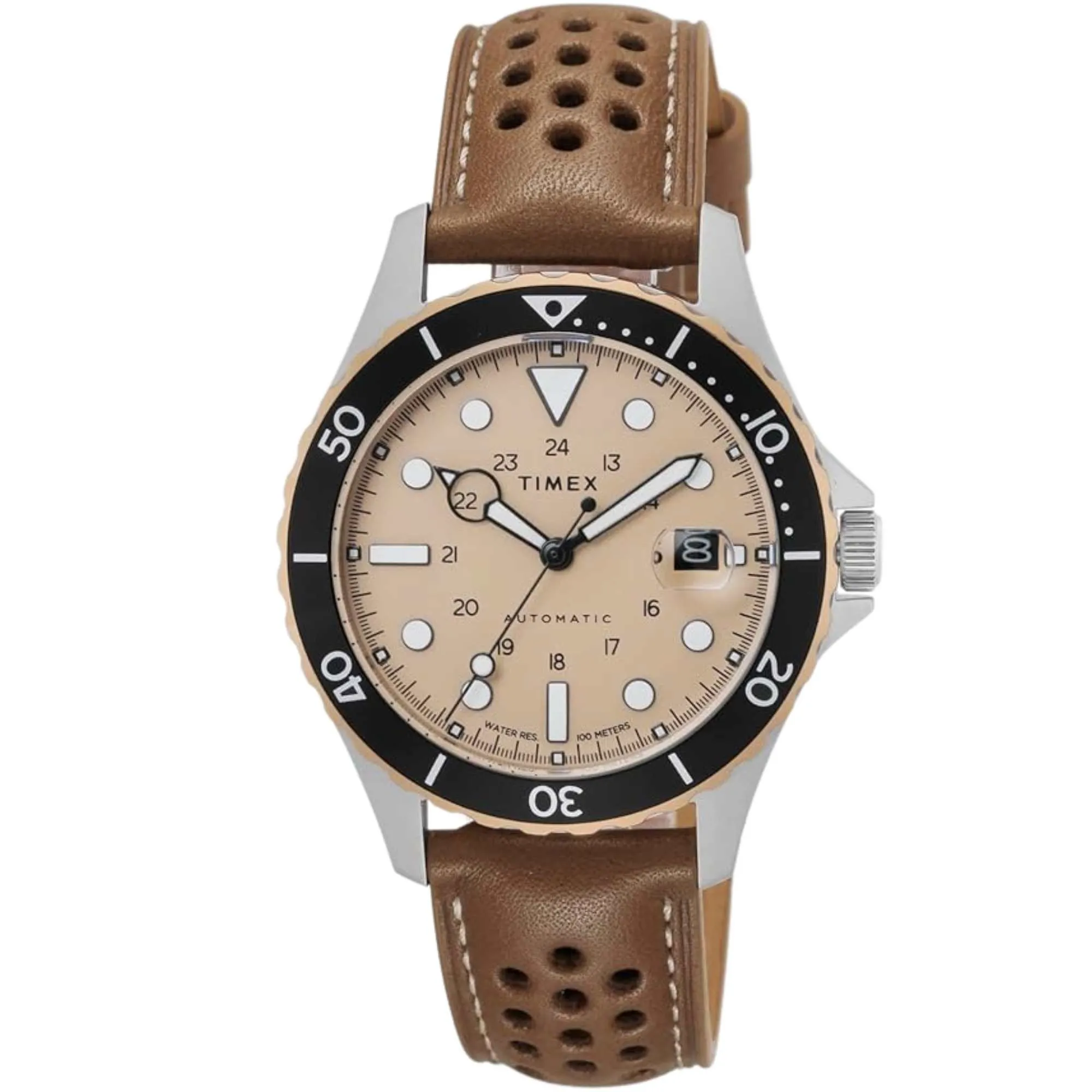 Relógio Timex Navi Xl Automático Bege TW2V41500
