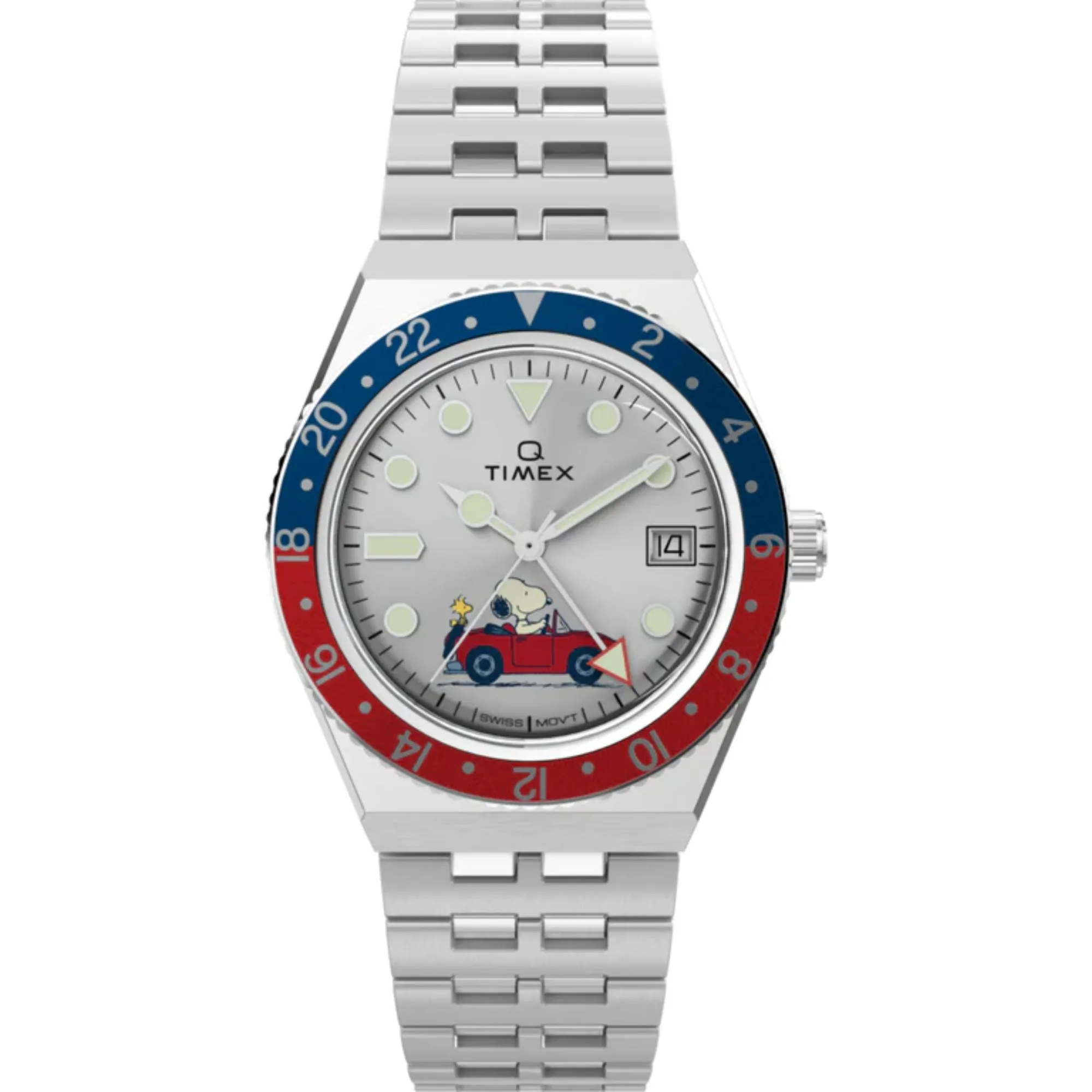 Relógio Timex x Peanuts Gmt Prata TW2W83300