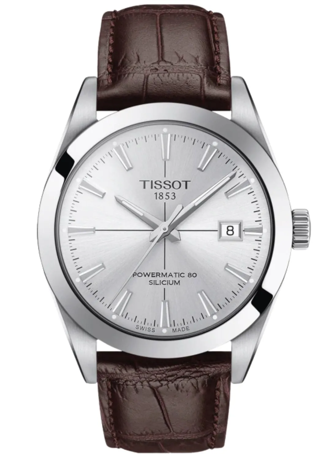 Relógio Tissot Gentleman Powermatic 80 Marrom T127.407.16.031.01