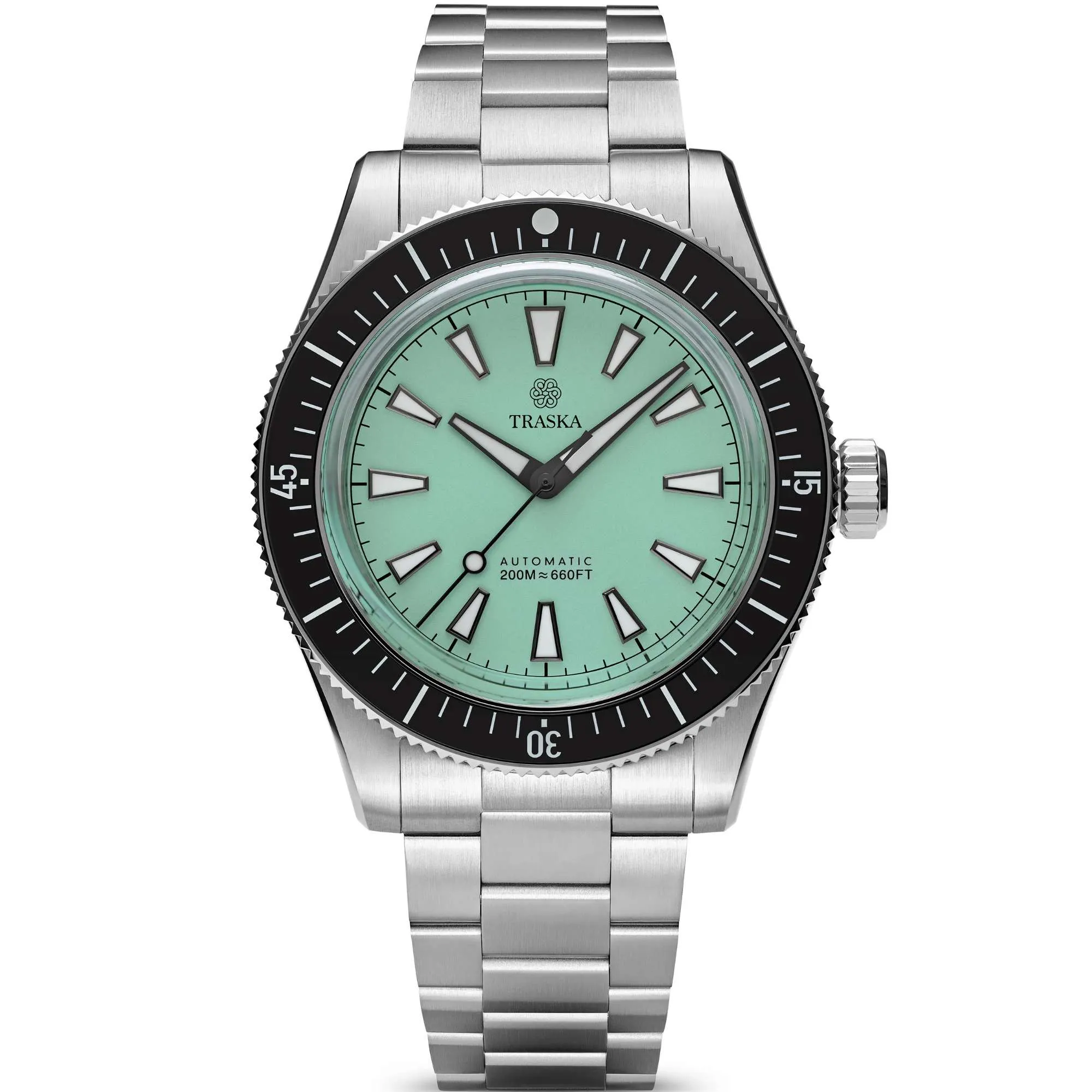 Relógio Traska Freediver Automático Verde Menta 1186