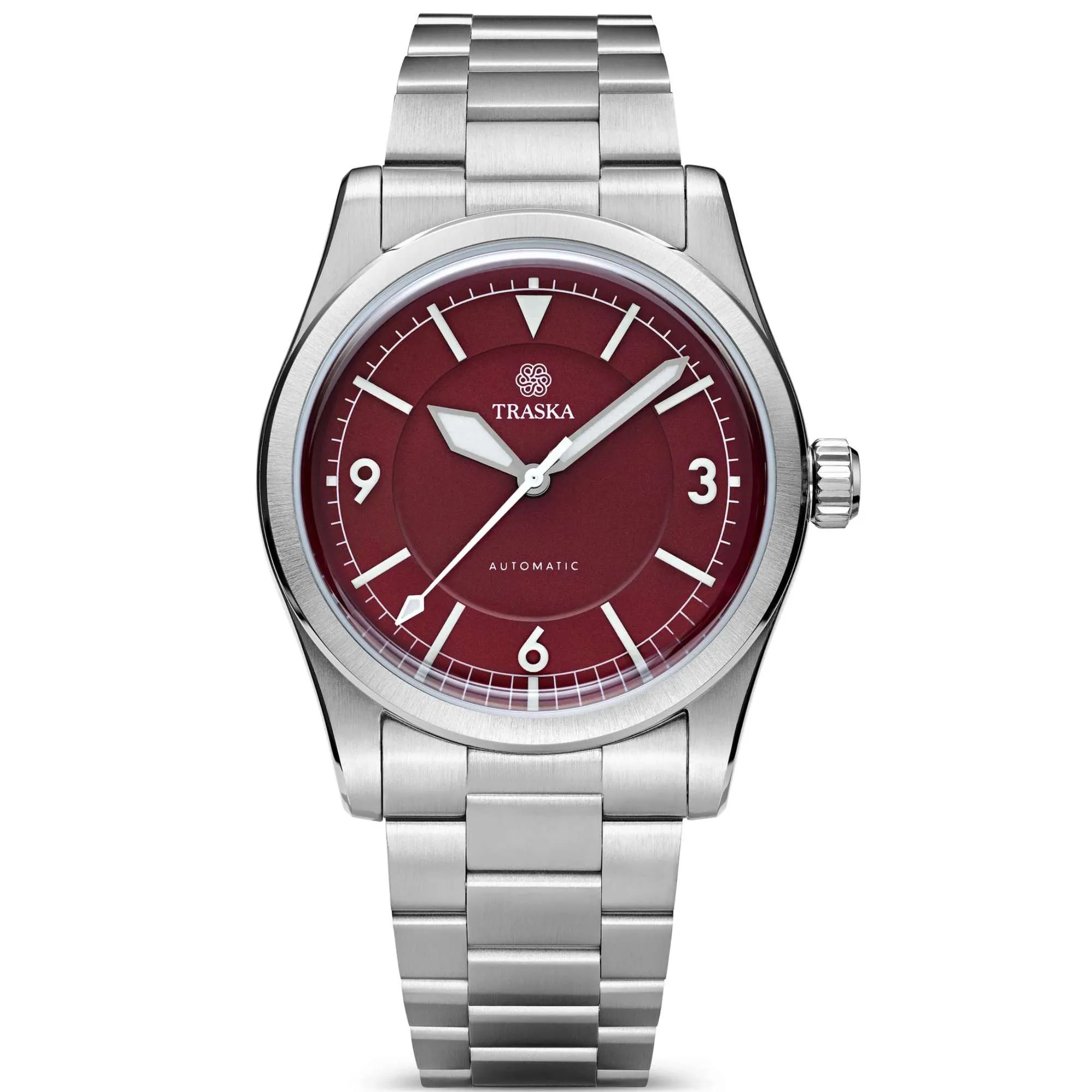 Relógio Traska Summiter Automático Vermelho Oxblood 6224