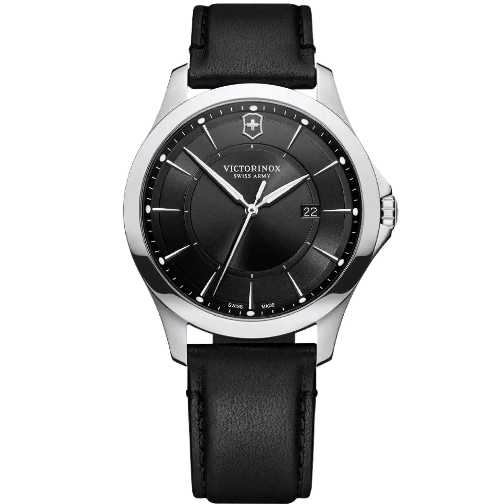 Relógio Victorinox Alliance com canivete do exército suíço Pioneer Preto 241904.1