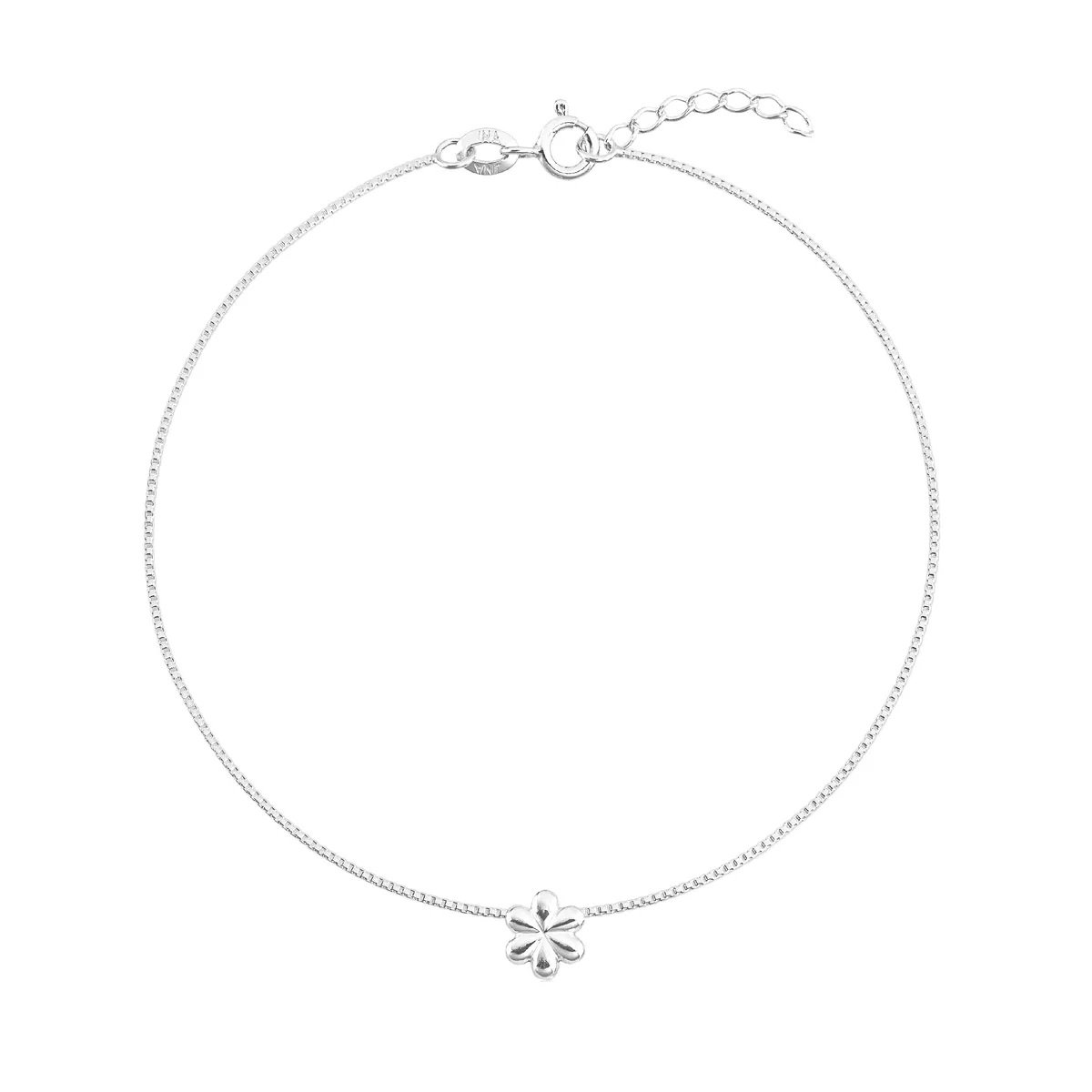 Tornozeleira Prata 925 Flor