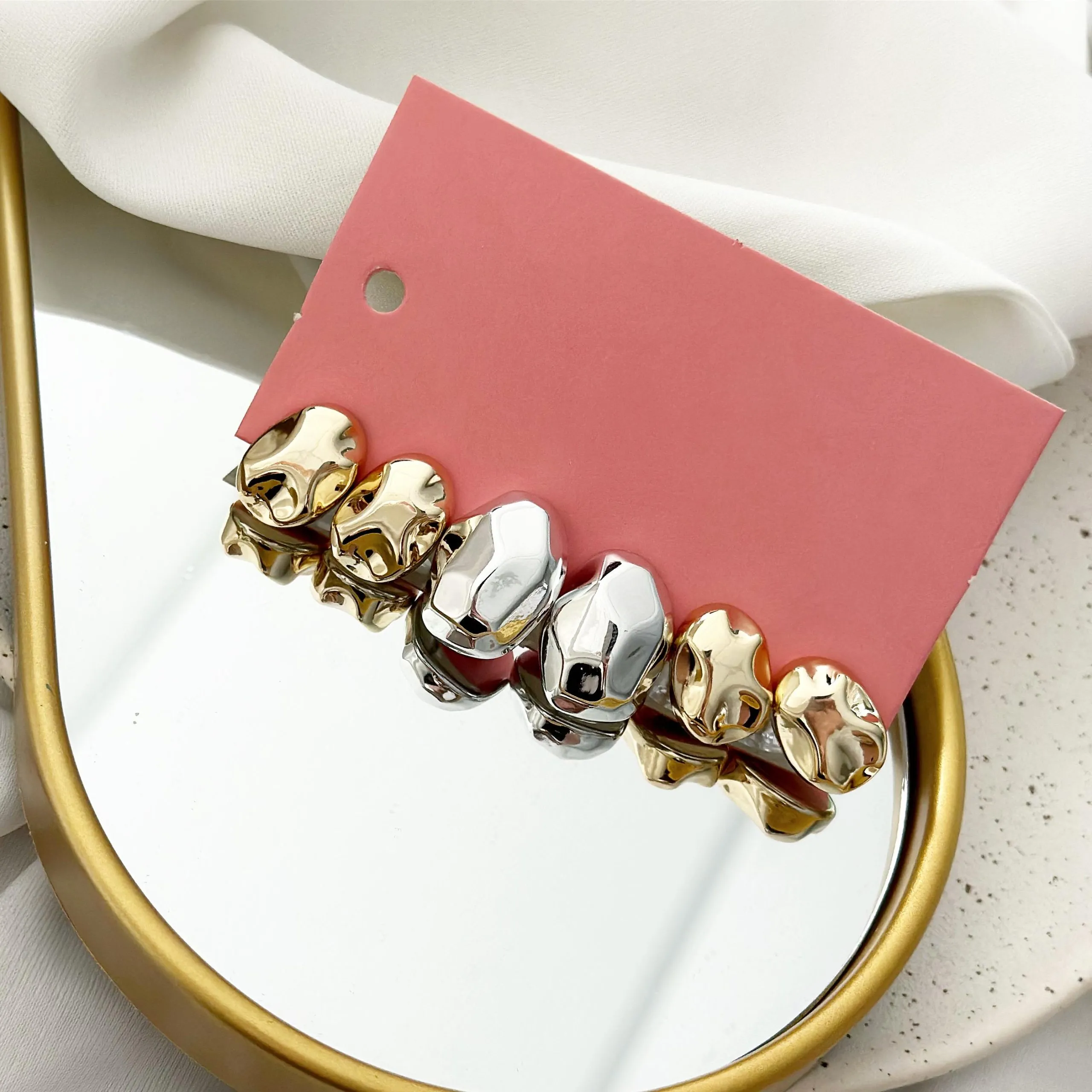 Trio Folheado Mix de Banho Orgânico Martelado