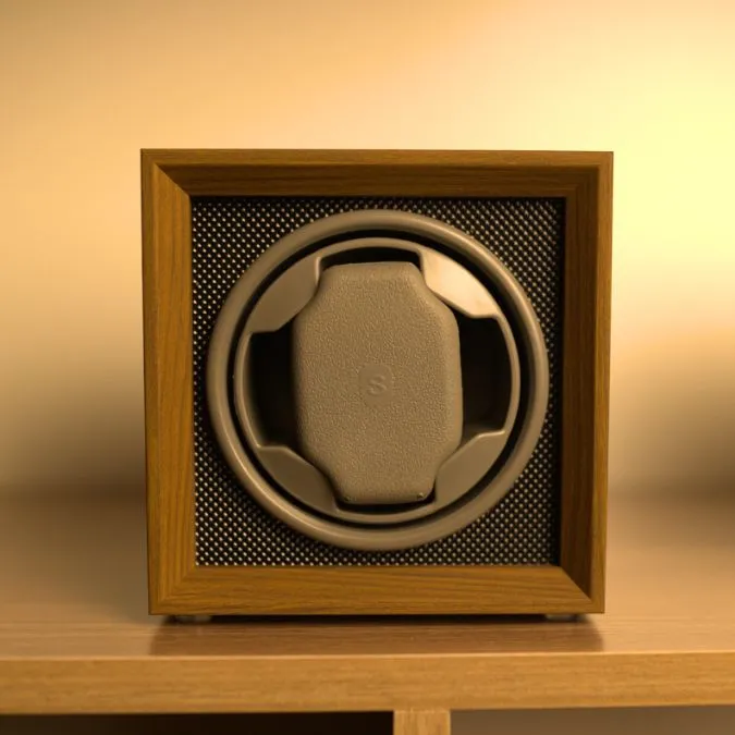 Watch Winder Caixa de Suporte Rotativo Para Relógios Automáticos